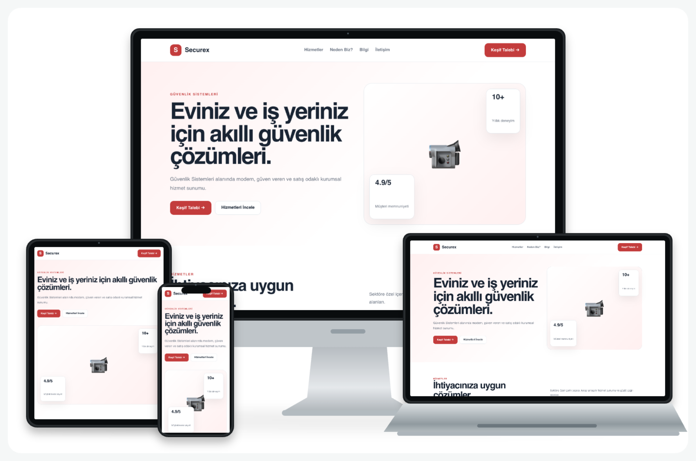 SECUREX – Güvenlik Sistemleri Firmaları İçin Profesyonel Web Sitesi